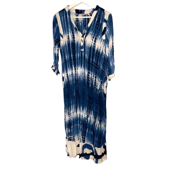 Tunique Tie-dye Soft Surroundings Taille S - Occasion Très Bon état, Couleur Jaune - Blouse Femme Décontractée